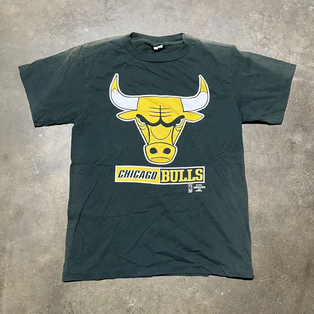 Vintage 1998 Chicago Bulls Green NBA Basketball T-Shirt